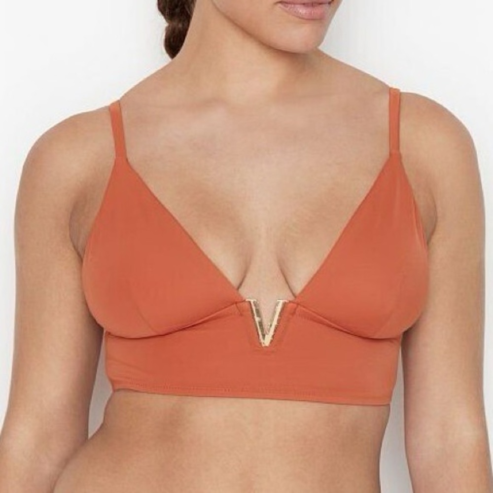 Victoria’s Secret Swim V-Hardware Bralette Bra Bikini Top